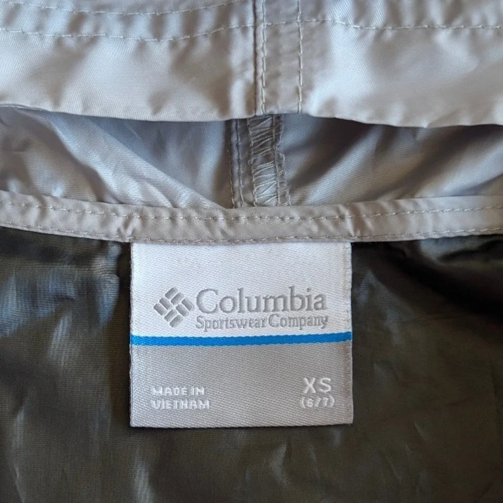 Columbia Kids XS 6/7 Windbreaker Jacket‎ Half Zip Colorblock Grey Black Red